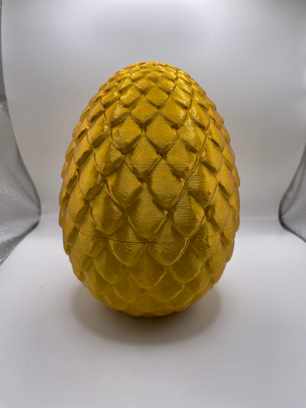 50cm Golden Articulated Crystal Dragon & Large Gold Dragon Egg Combo